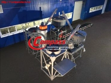 Компактная линия для приготовления и фасовки сухой строительной смеси в клапанные мешки